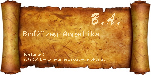 Brázay Angelika névjegykártya